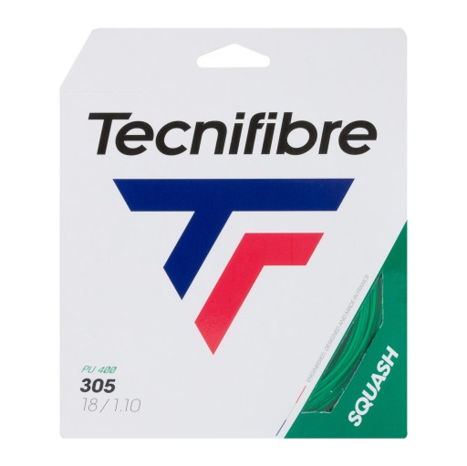 Naciąg do squasha Tecnifibre 305 Set 10 m zielony 06G305110V 1.1 mm