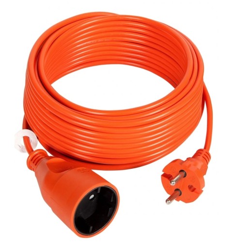 Przedłużacz ogrodowy 230V pomarańczowy 2x1mm 10m