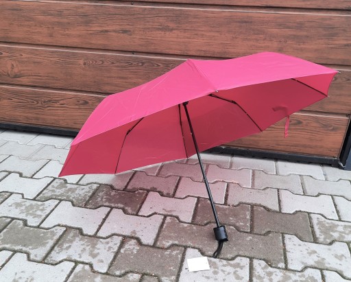 Parasol manualny, składany mini bordo