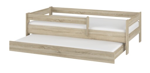 Łóżko dziecięce dla dzieci SIMPLE PODWÓJNE BABY BOO 180x80 DĄB SONOMA