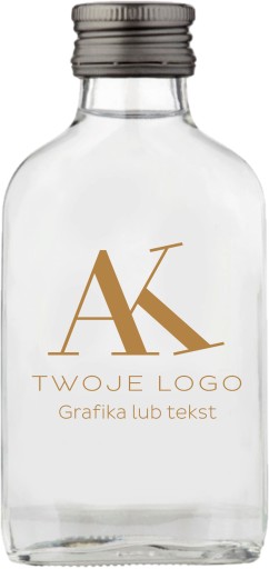 Buteleczki Butelki setki z grawerem nadrukiem logo firmy danymi - 20 szt.