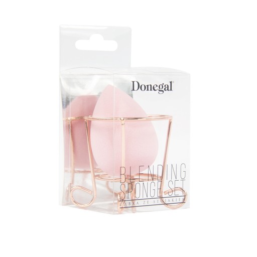 Donegal Gąbka do makijażu Blending Sponge + koszyk do przechowywania,zestaw