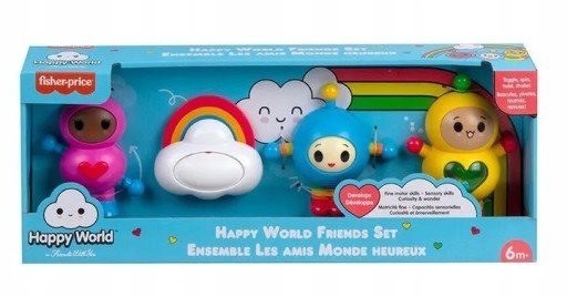 FISHER HAPPY WORLD ZESTAW 4 PRZYJACIÓŁ robaczków