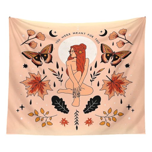 Fine Tapestry Psychodeliczny motyl dziewczyna gobe