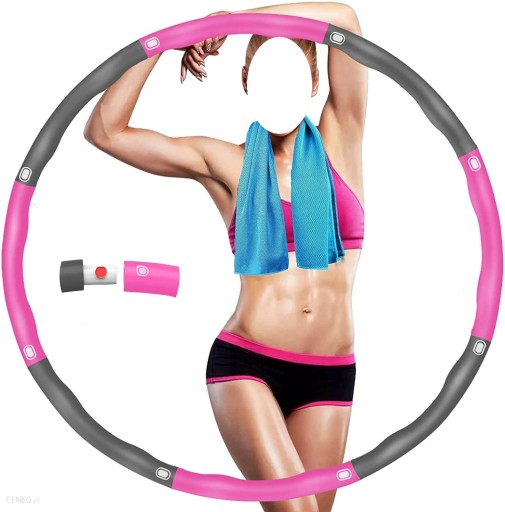 Hula hop z wypustkami masującymi do treningu brzucha odchudzające 1kg 95cm