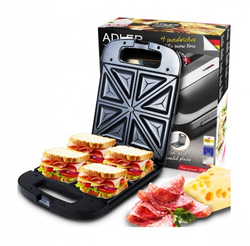 TOSTER OPIEKACZ DO KANAPEK XXL 4 TOSTY SANDWICH