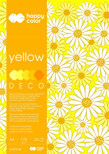 HAPPY COLOR KOLOROWY BLOK OZDOBNY NA PLAKAT ARKUSZ