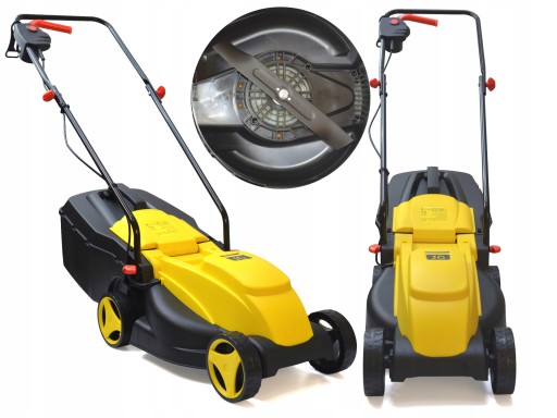 KOSIARKA ELEKTRYCZNA DO TRAWY KOSA 2200W NÓŻ 32CM LEKKA MOCNA DUŻY KOSZ 30L
