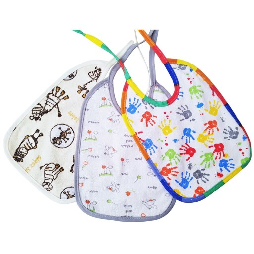 LIBRA BABIES ŚLINIAKI CERATKOWO BAWEŁNIANE 3szt