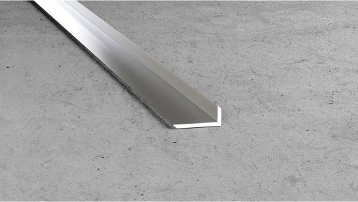 Kątownik aluminiowy fazowany B24 anoda srebrny 200cm 20x8x1,5mm