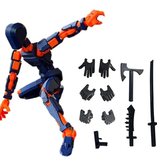 Multi-Jointed Movable Shapeshift Robot 2.0 3D Printed Mannequin Dummy 13