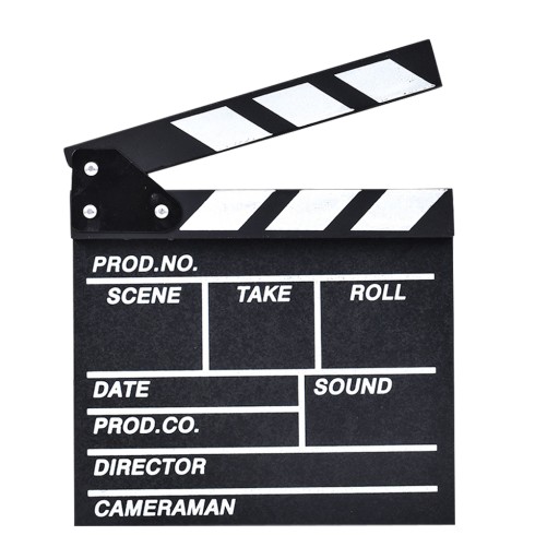 ŁUPEK CLAPPERBOARD PROP TELEWIZORÓW AKCJA FILMOWA