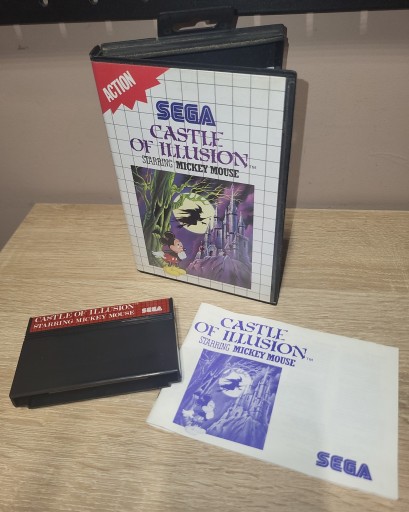 CASTLE OF ILLUSION starring MICKEY MOUSE - SEGA MASTER SYSTEM SMS KOMPLET