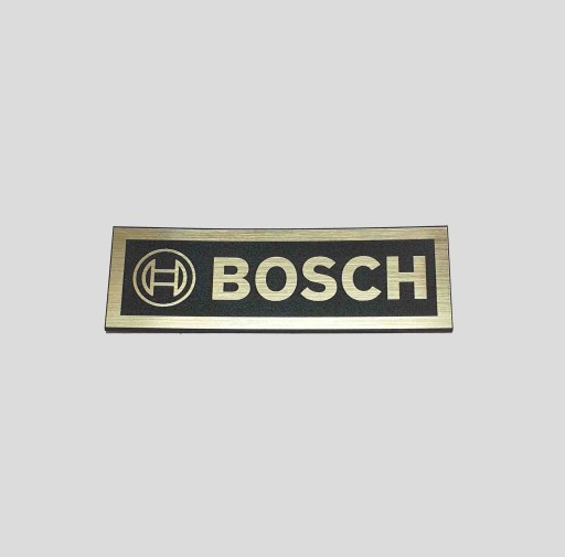BOSCH naklejka emblemat 120 x 39 mm * ZŁOTA