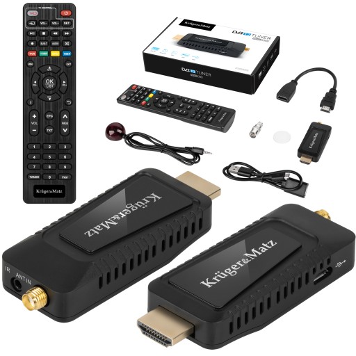 Tuner DVB T T2 HEVC H.265 MINI PILOT DO SAMOCHODU