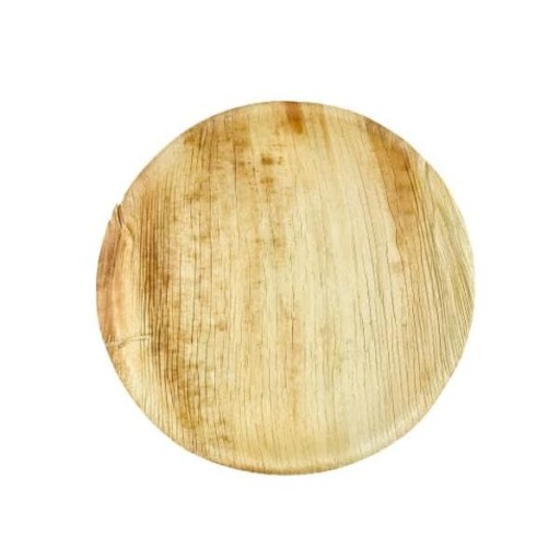 Talerz z liści palmowych okrągły, średnica 23 cm