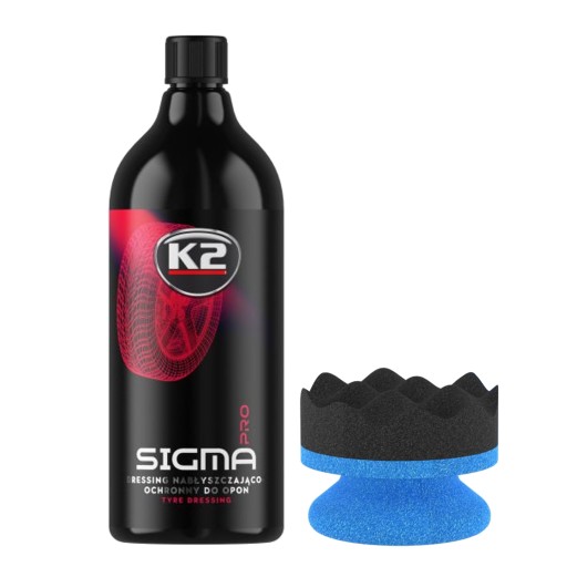 K2 SIGMA PRO 1L DRESSING CZERNIDŁO DO OPON +APLIK