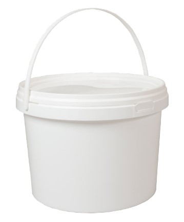 WIADRO PLASTIKOWE OKRĄGŁE Z POKRYWKĄ 20L BIAŁE SPOŻYWCZE GOSPODARCZE