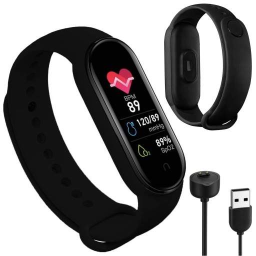 M6 OPASKA SPORT SMARTWATCH SMARTBAND PULSOKSYMETR