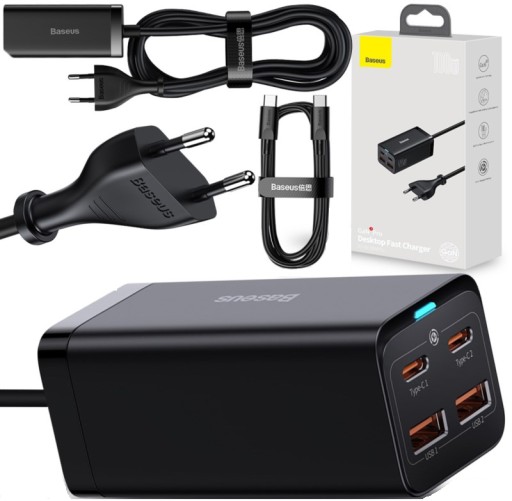 BASEUS ŁADOWARKA SIECIOWA 4x USB USB-C QC4 PD 100W