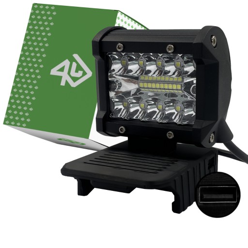 Lampa robocza do Hikoki Hitachi 18V + USB MAX