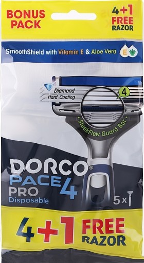 DORCO Pace 4 PRO Maszynka do golenia 4 ostrza 4+1