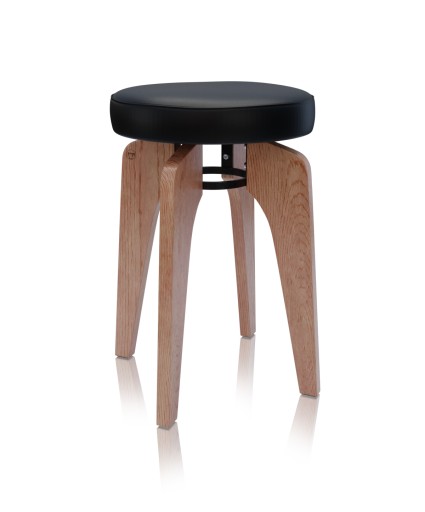 Taboret dębowy KOSMO, siedzisko Florencja 2529
