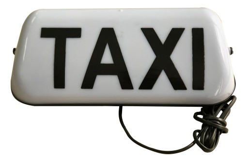 KOGUT LAMPA TAXI BIAŁE BIAŁY 12V TAKSÓWKA MAGNES