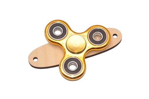 ZŁOTY SPINNER DO TABLICY SENSORYCZNEJ MANIPULACYJNEJ SPINNER ZABAWKA