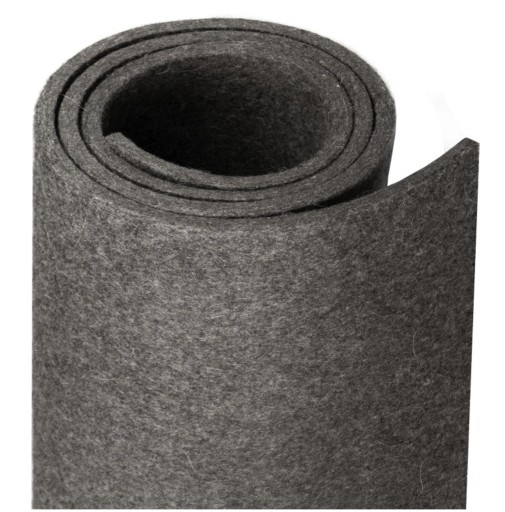 Filc techniczny szary o grubości 2mm szerokości 1800mm 1kg