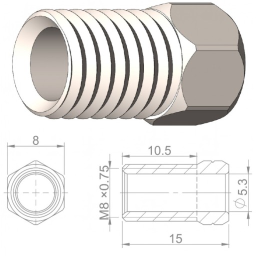 Śruba do Przewodu Hydraulicznego AVID