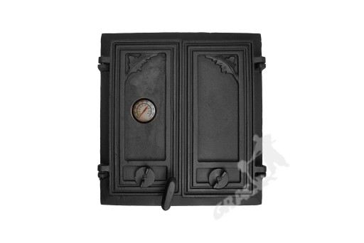 DRZWI D4 - 43X41 CM+TERM 500C ŻELIWNE PIECOWE
