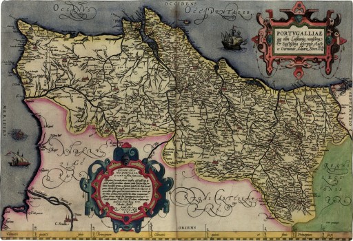 PORTUGALIA Mapa 60x80cm 1592r. M39