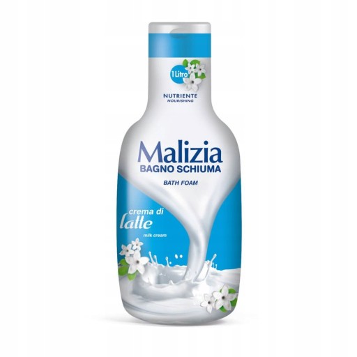 Płyn do kąpieli Malizia Mleczny 1 L Włoski produkt