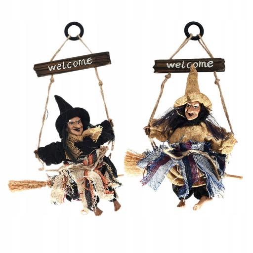 2 sztuk Rekwizyty Halloween Miotła czarownica