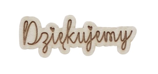Tekturka Dziękujemy większy (L909)