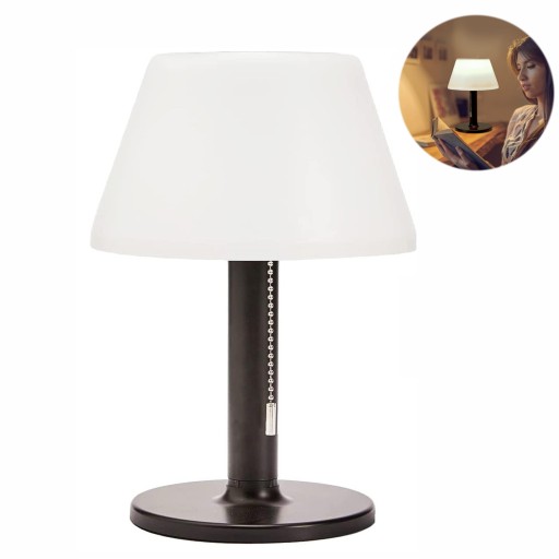 LAMPKA STOŁOWA LAMPA NOCNA SOLARNA BIURKOWA BEZPRZEWODOWA IP44