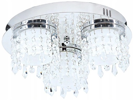 LAMPA WISZĄCA SUFITOWA PLAFON LED NOWOCZESNA CHROM