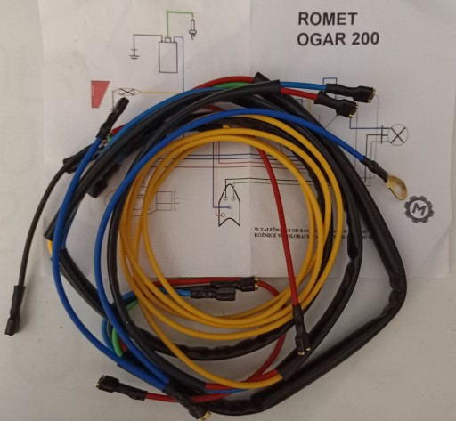 INSTALACJA ROMET OGAR 200 silnik Jawki