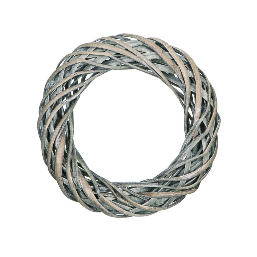 WIANEK WIKLINOWY WIANEK Z PATYKÓW 25 cm szary