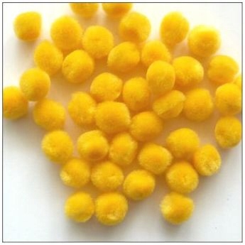 Pompony Dekoracyjne 10Mm 72 Sztuki Komplet DEKORACJI do PRAC KREATYWNYCH