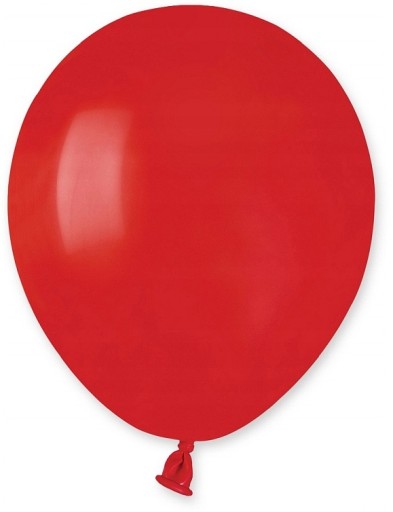 Balony Pastelowe Czerwone Urodzinowe Małe Mini Baloniki 100 szt.