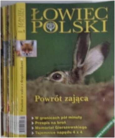 Łowiec Polski nr 1-5,8-12 z 2009 roku