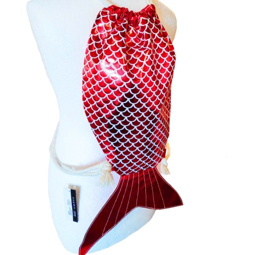 Mermaid Rybka 3D Plecak Szkolny Dziewczęcy