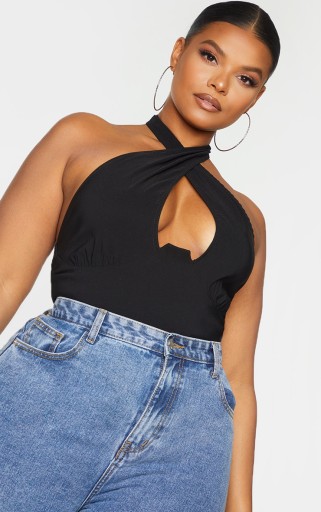 PRETTYLITTLETHING CZARNE BODY R48 D122082