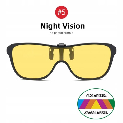 2022 Trending Clip On Sunglasses Large Frame Men P
