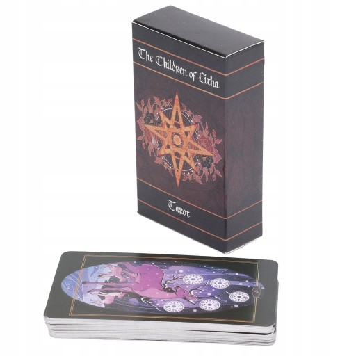 Zestaw Klasycznych Kart Tarota Wrozba Tarot Sun Gold Foil Tarot Deck