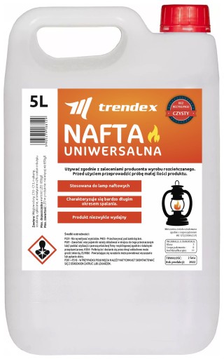NAFTA UNIWERSALNA OŚWIETLENIOWA DO PIECYKÓW 5L
