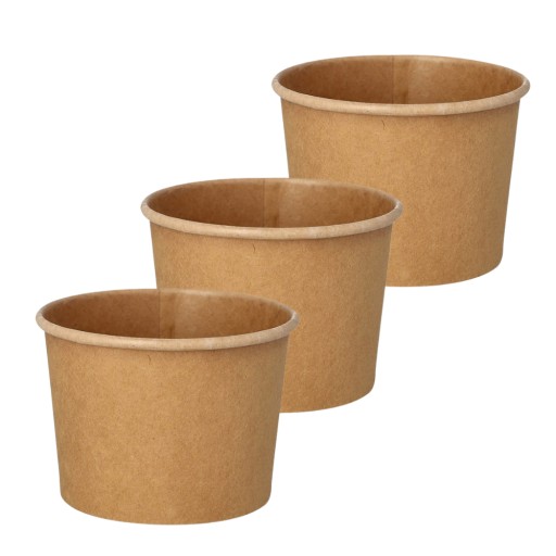 Pojemniki papierowe na zupę BIO 230 ml 25 szt.