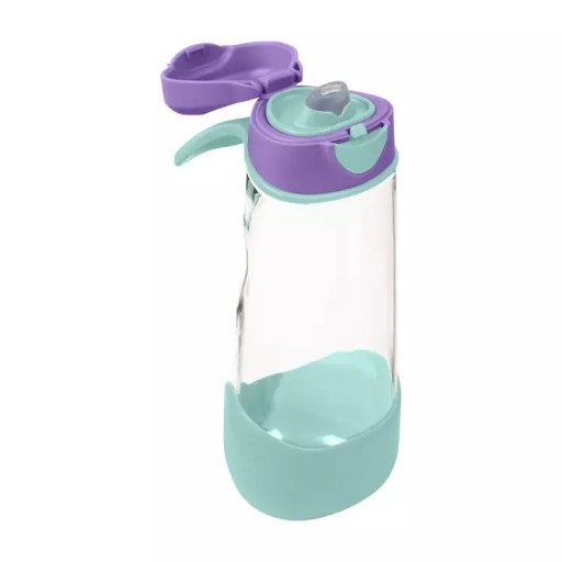 B.box Butelka na wodę - bidon z ustnikiem dla dziecka tritan 600 ml Lilac
